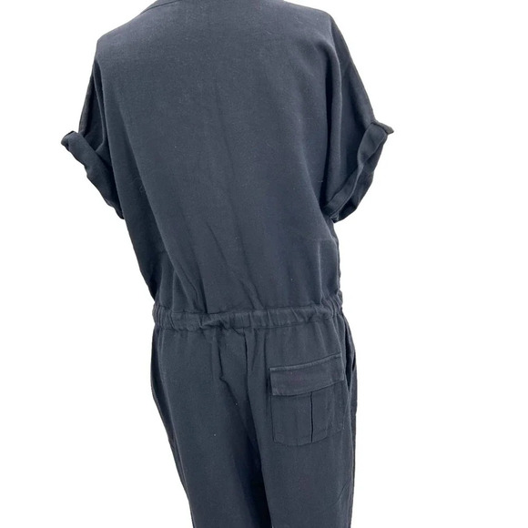 n:PHILANTHROPY Gingham Jumpsuit in Black Cat Size Large - Picture 8 of 11